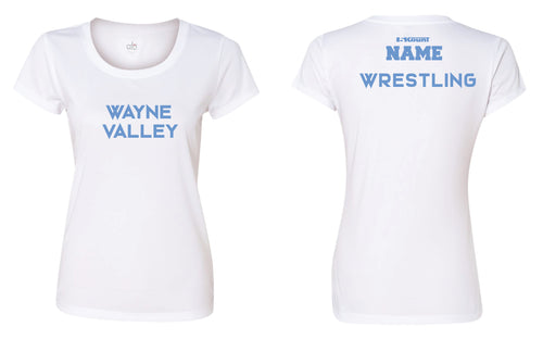 Wayne Valley Wrestling Women's DryFit Performance Tee - White - 5KounT