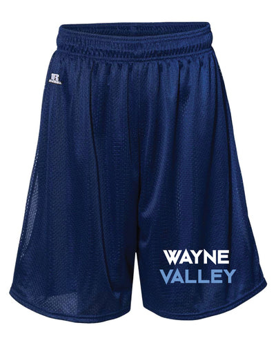 Wayne Valley Wrestling Russell Athletic  Tech Shorts - Navy - 5KounT2018