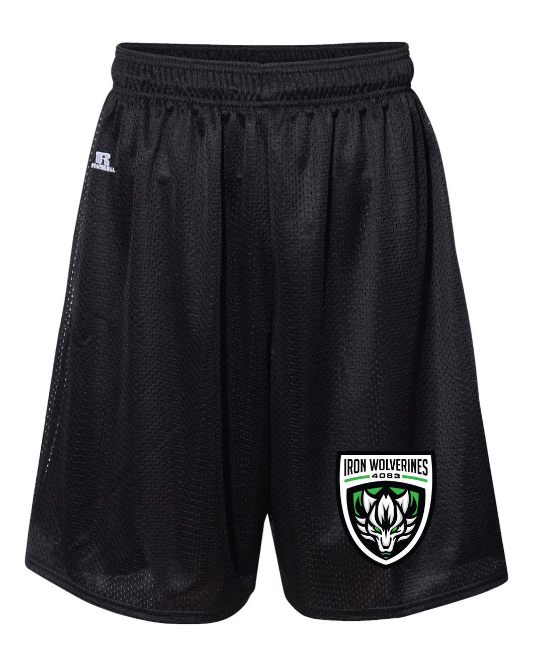 Iron Wolverines Russell Athletic Tech Shorts - Black - 5KounT2018