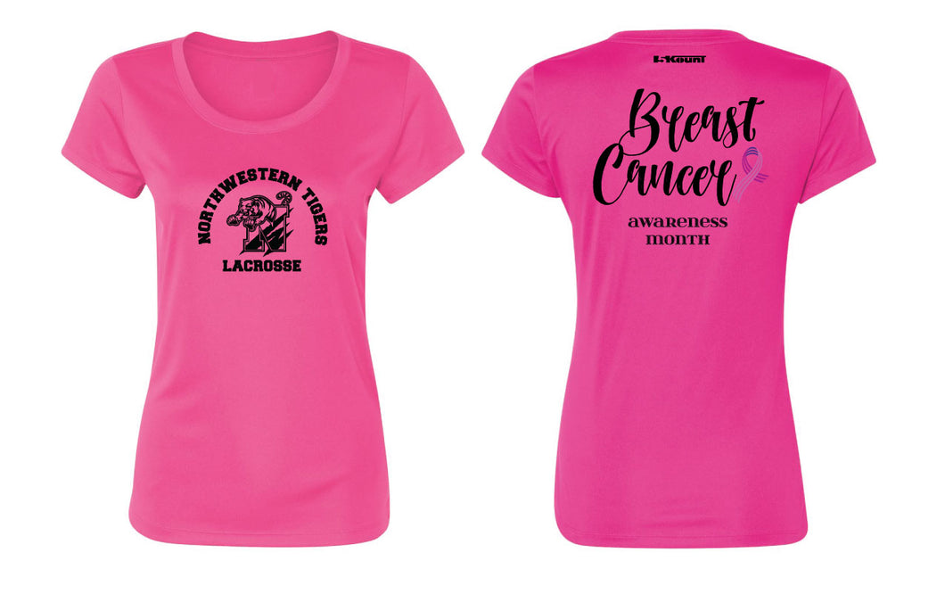 Northwestern Lacrosse Women's DryFit Performance Tee - Sport Charity Pink - 5KounT2018