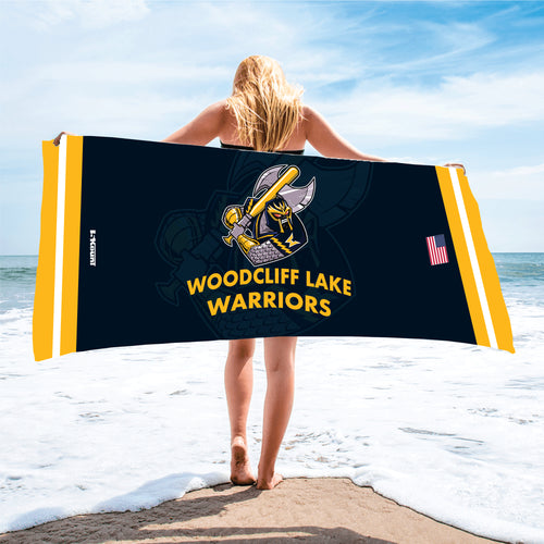 Woodcliff Lake Baseball Sublimated Beach Towel - 5KounT2018