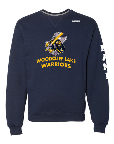Woodcliff Lake Baseball Russell Athletic Cotton Crewneck Sweatshirt - Navy - 5KounT2018