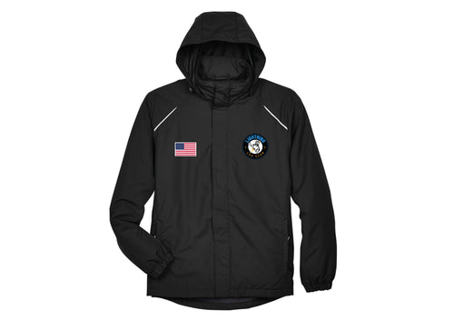 Lightning Lax All Season Hooded Men's Jacket - Black - 5KounT2018