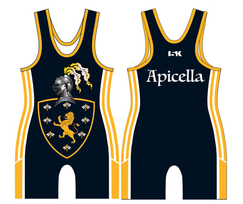 Apicella Crest Sublimated Men's Singlet - Custom - 5KounT