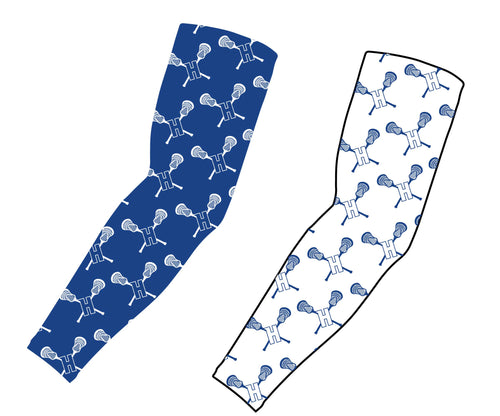 Hawthorne Lacrosse Sublimated Compression Sleeve - Royal / White