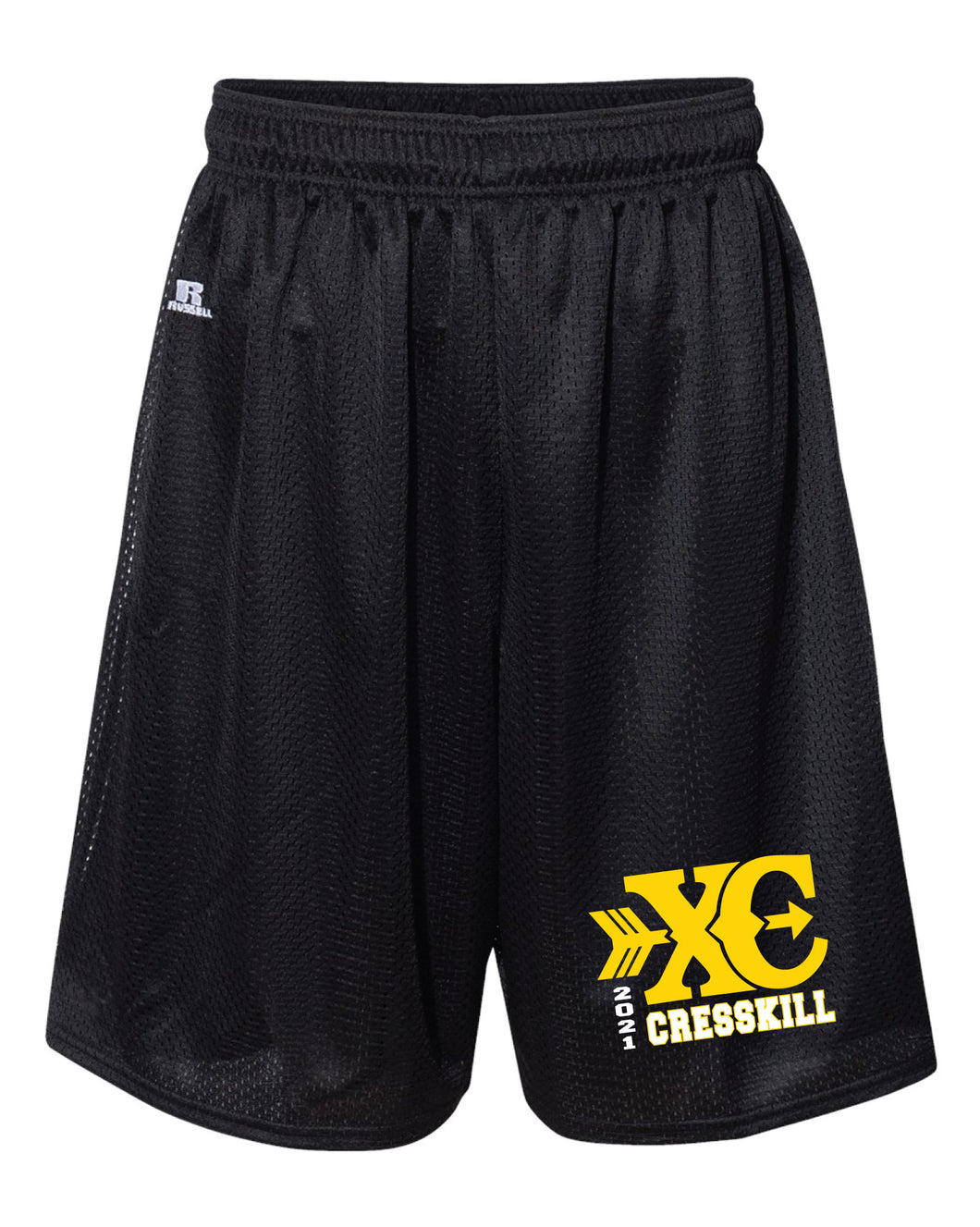 Cresskill XC Russell Athletic Tech Shorts - Black - 5KounT