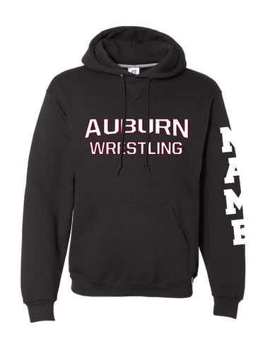 Auburn Wrestling Cotton Hoodie - Black - 5KounT