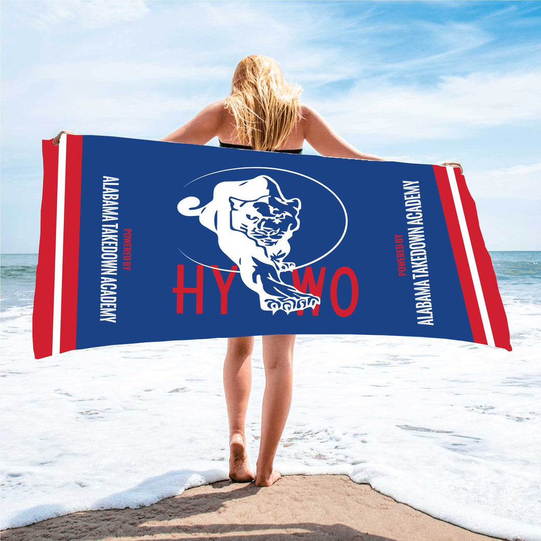 Huntsville Wrestling Sublimated Beach Towel