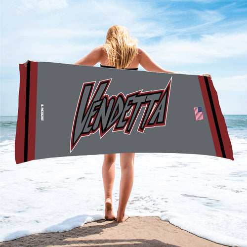 Vendetta Softball Sublimated Beach Towel