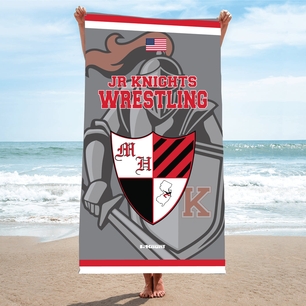 Jr. Knights Wrestling Sublimated Beach Towel - 5KounT