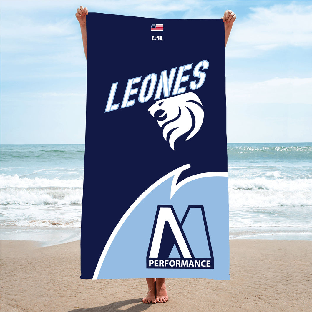 Leones Baseball Sublimated Beach Towel - 5KounT