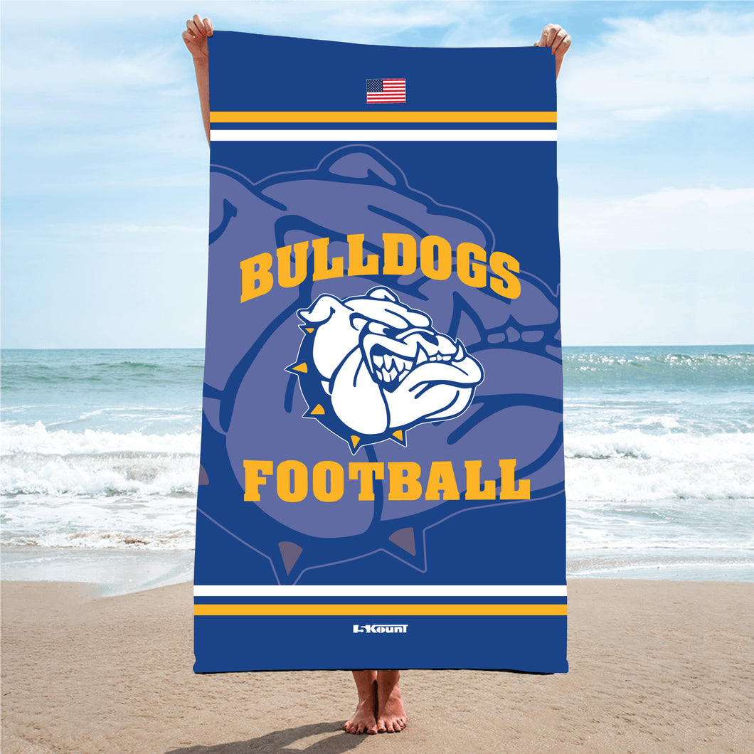 BBYC Bulldogs Sublimated Beach Towel