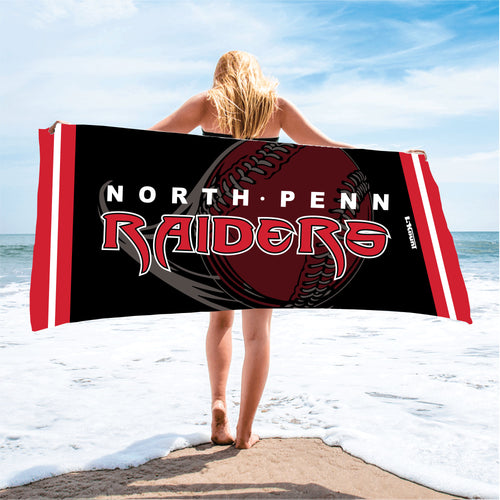 North Penn Baseball Sublimated Beach Towel - 5KounT