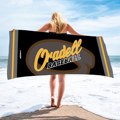 Oradell Baseball Sublimated Beach Towel - 5KounT