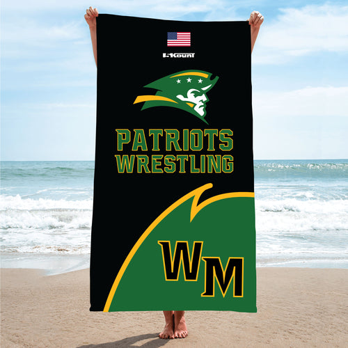 Patriots Wrestling Sublimated Beach Towel - 5KounT