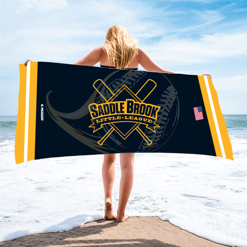 Saddle Brook Baseball Sublimated Beach Towel - 5KounT