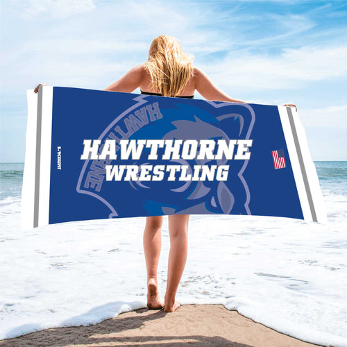 Hawthorne Wrestling Sublimated Beach Towel