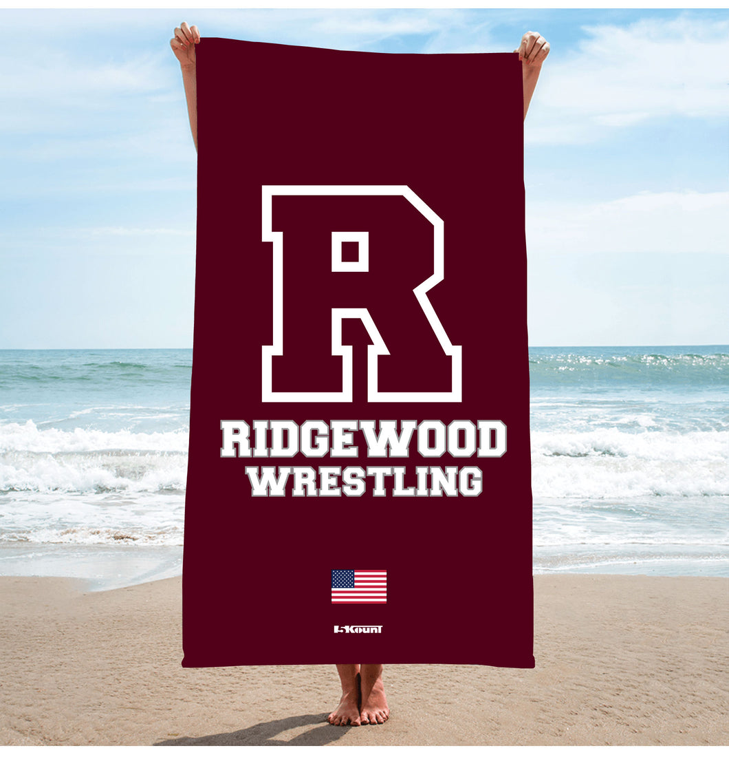 Ridgewood Wrestling Sublimated Beach Towel - 5KounT