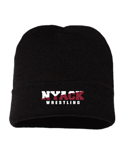 Nyack Wrestling Skull Beanie - Black