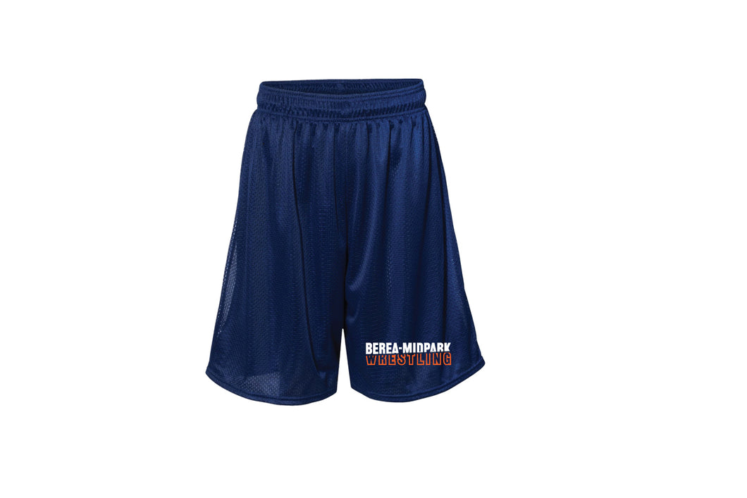 Berea Midpark Wrestling Russell Athletic Tech Shorts - Navy - 5KounT