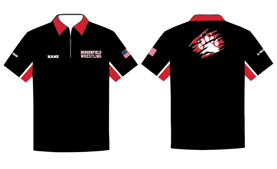 Bergenfield Wrestling Sublimated Polo Shirt - 5KounT2018