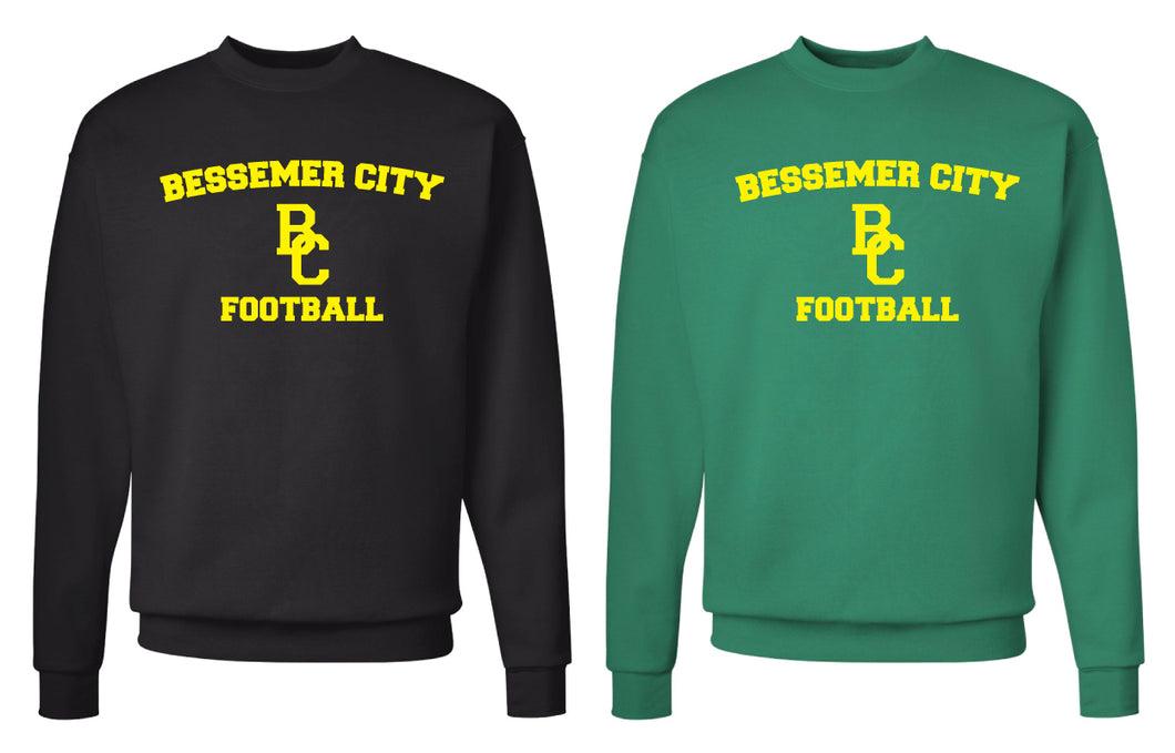 Bessemer City Football Crewneck Sweatshirt - Black or Green - 5KounT