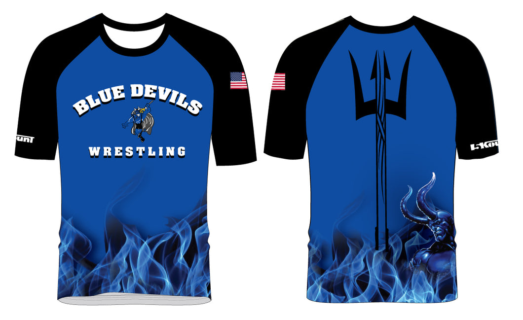 Blue Devils Wrestling Sublimated Fight Shirt - 5KounT