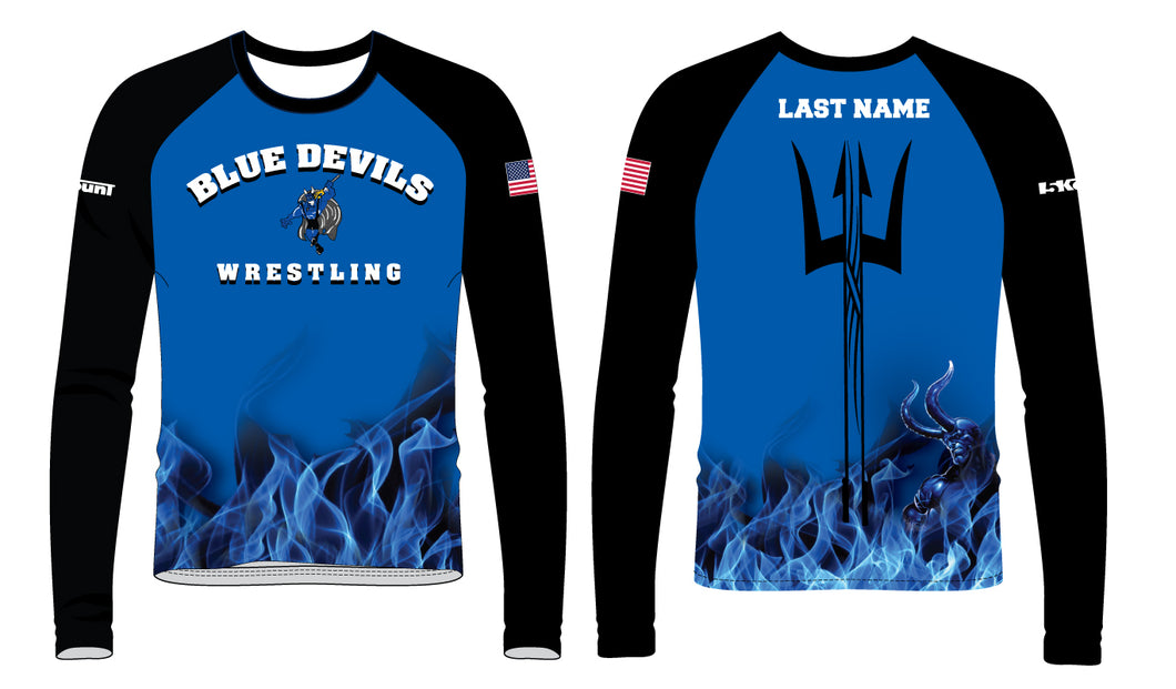 Blue Devils Wrestling Sublimated Long Sleeve - 5KounT