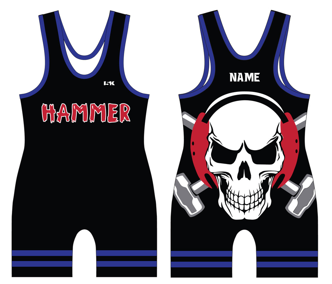 Hammer Wrestling Sublimated Men's Singlet - Design 2 (Freestyle) - 5KounT