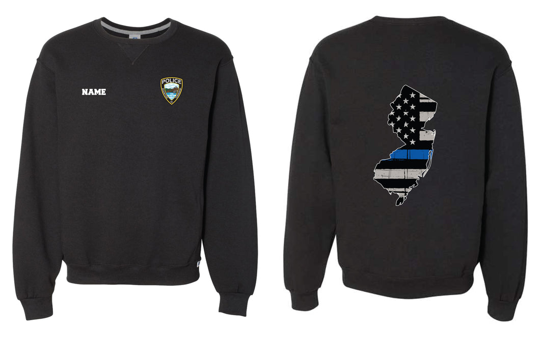 BTPD Russell Athletic Cotton PD Crewneck Sweatshirt - Black (Design 2) - 5KounT