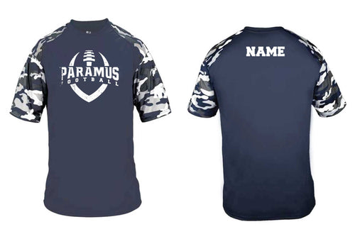 Paramus Football Camo Short Sleeve Shirt - Navy - 5KounT