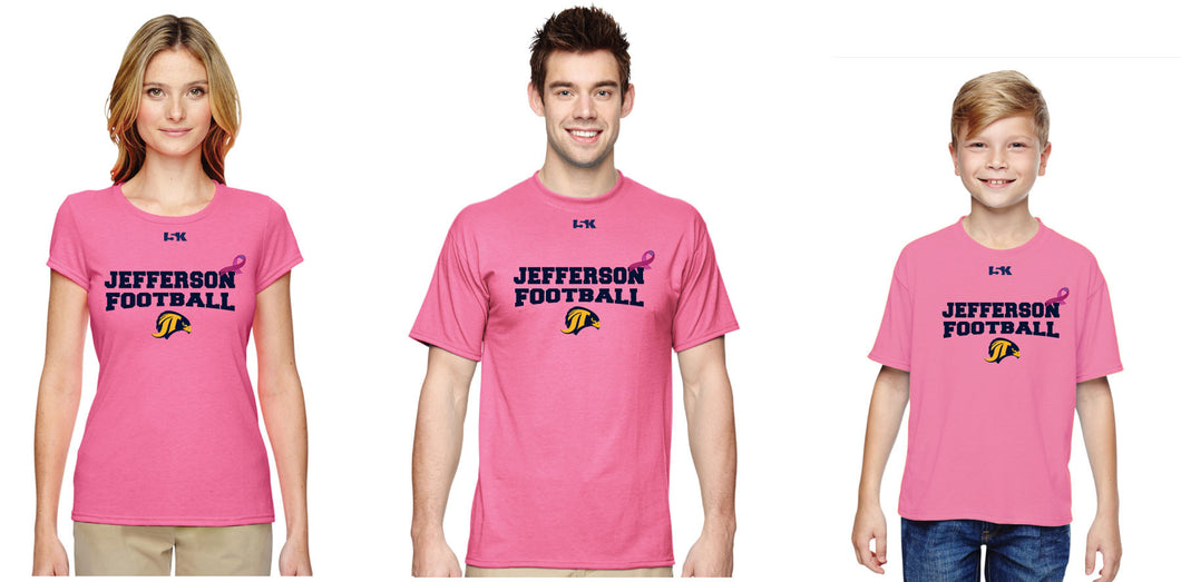 Jefferson Football Tshirt - Breast Cancer Awareness - 5KounT