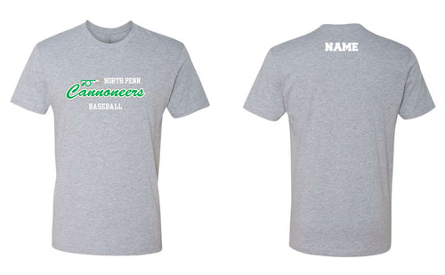 North Penn Cannoneers Baseball Cotton Crew Tee - Gray