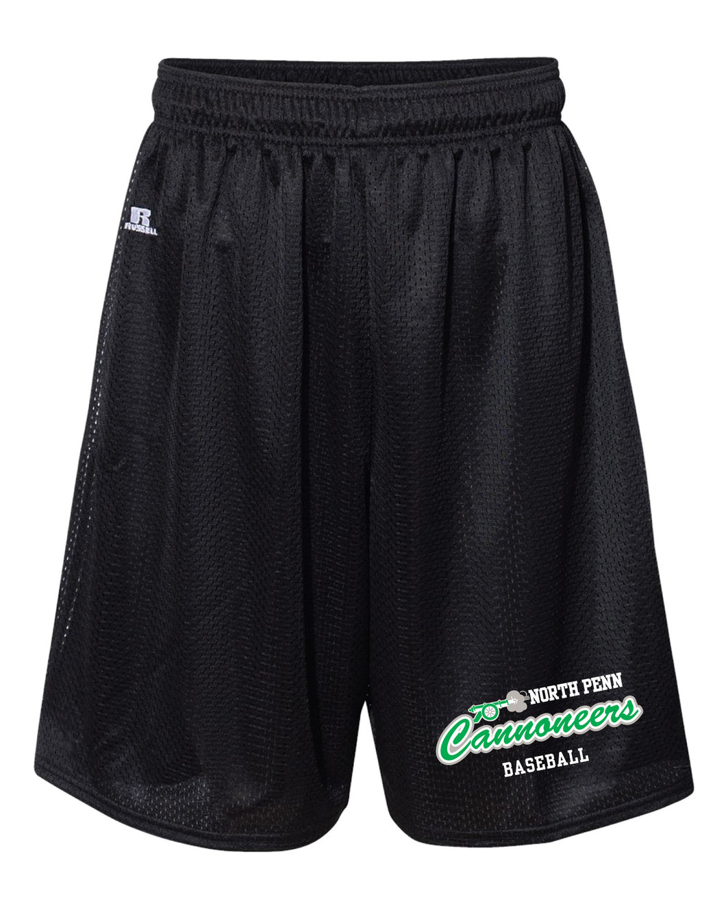 North Penn Cannoneers Baseball Russell Athletic Tech Shorts - Black
