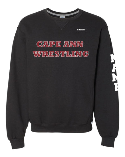 Cape Ann Wrestling Russell Athletic Cotton Crewneck Sweatshirt - Black - 5KounT2018
