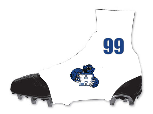 Hawthorne Football Sublimated Cleat Covers - White