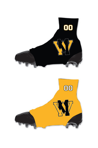 West Milford Highlanders Football Sublimated Cleat Covers - Black / Gold