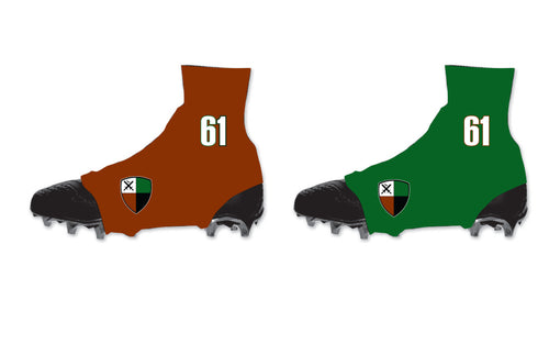 Crusader Rugby Sublimated Cleat Covers - Green / Maroon - 5KounT