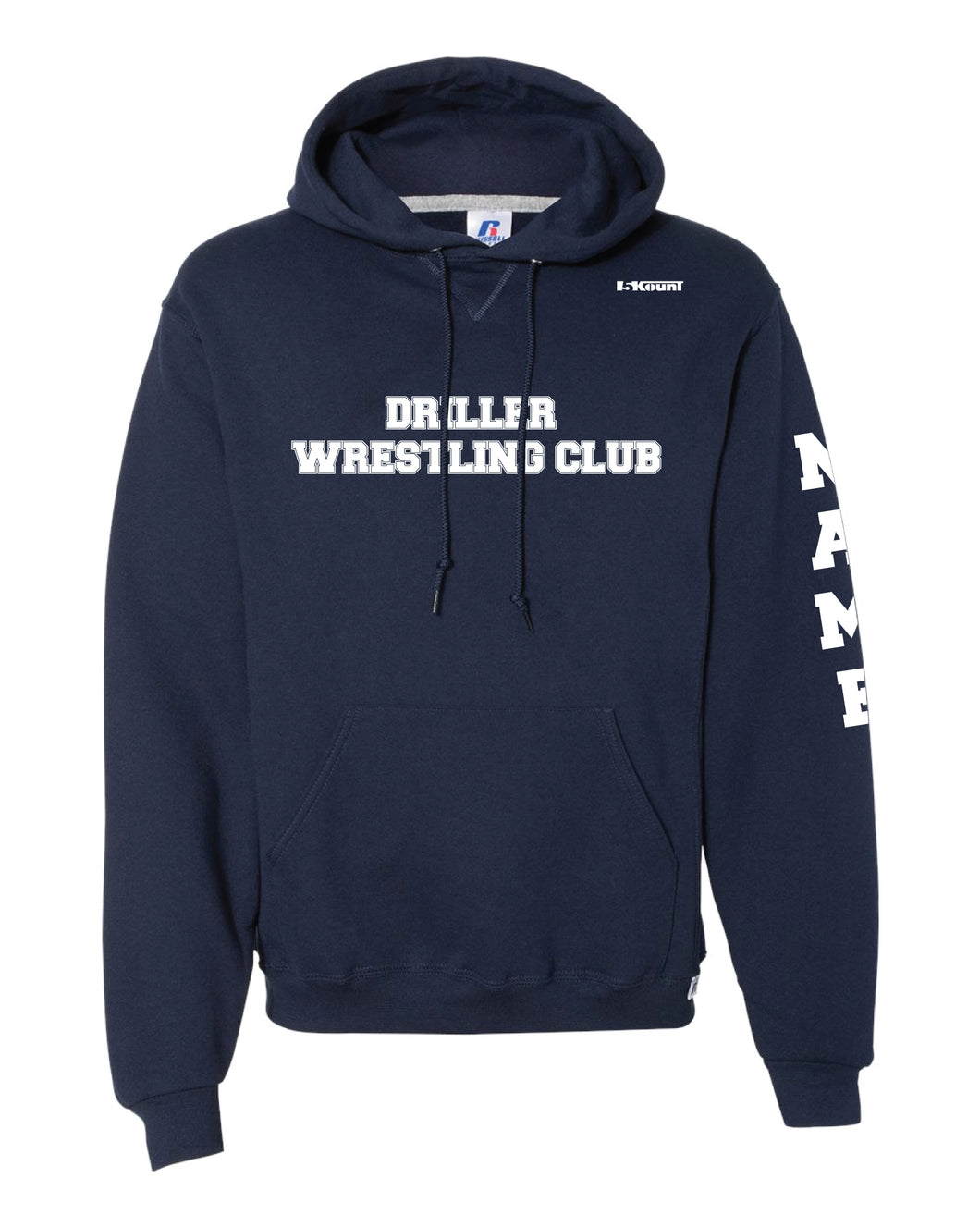 Driller Wrestling Club Cotton Hoodie - Navy - 5KounT