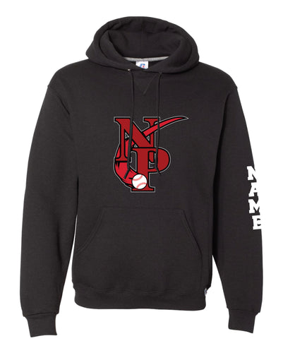 North Penn Baseball Russell Athletic Cotton Hoodie - Black (Design 2) - 5KounT