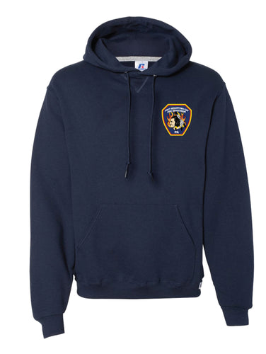 Fort Indiantown Fire Department Russell Athletic Cotton Hoodie - Navy - 5KounT