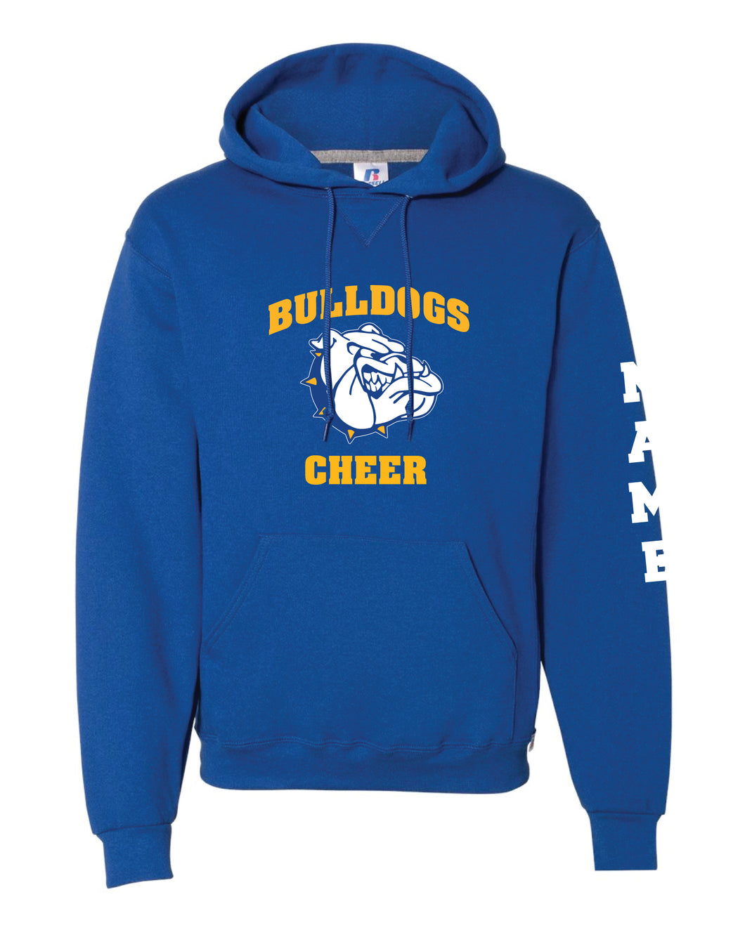 BBYC Bulldogs Cheer Cotton Hoodie - Royal Blue