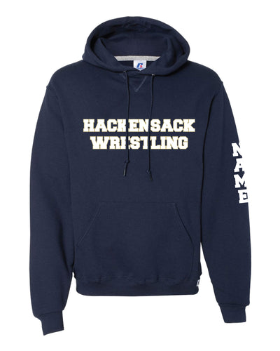 Hackensack Wrestling Russell Athletic Cotton Hoodie - Navy