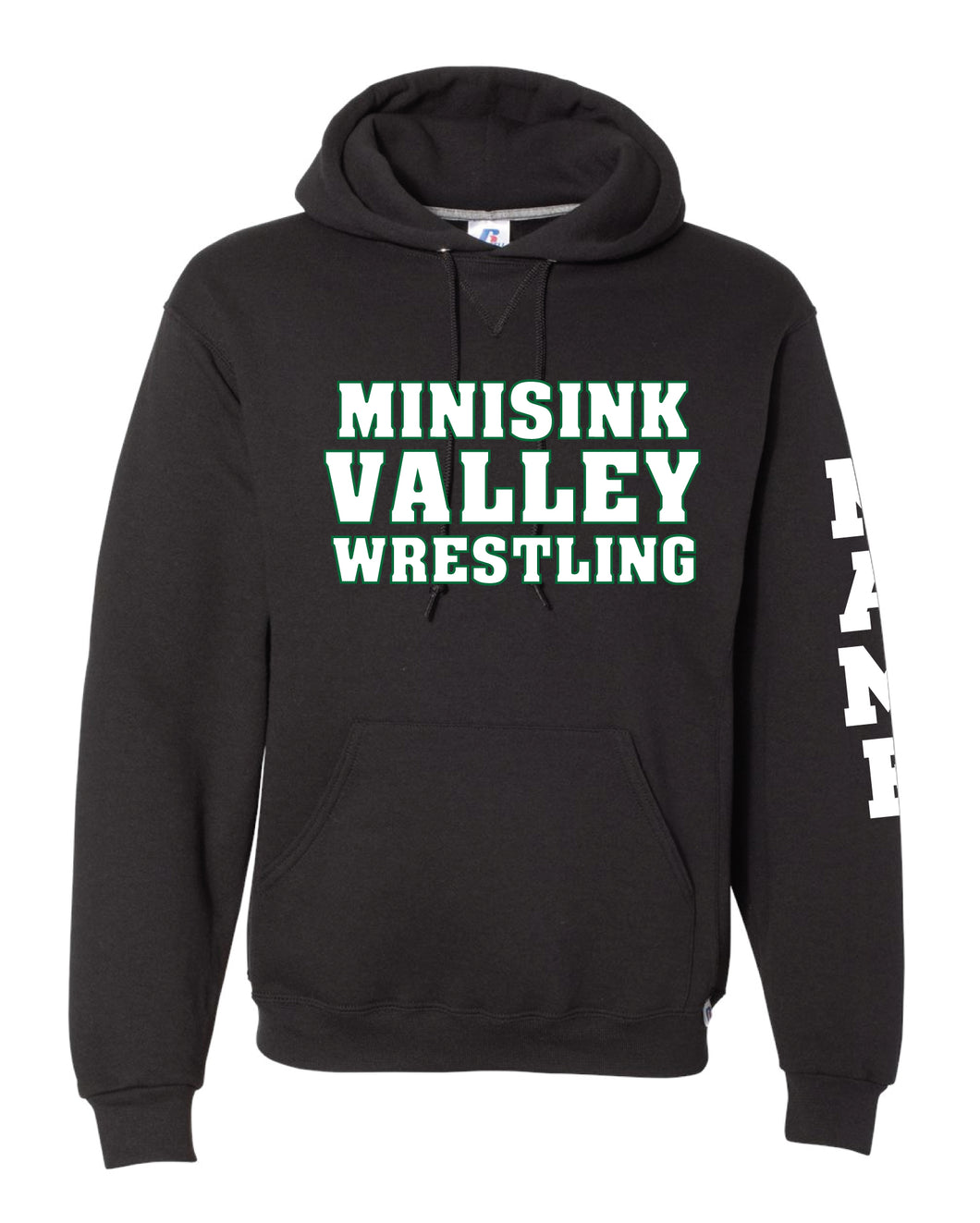 Minisink Valley Wrestling Russell Athletic Cotton Hoodie - Black - 5KounT