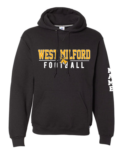West Milford Highlanders Football Russell Athletic Cotton Hoodie - Black