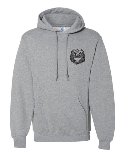 Dumont Police Russell Athletic Cotton Hoodie - Gray (Design 1) - 5KounT