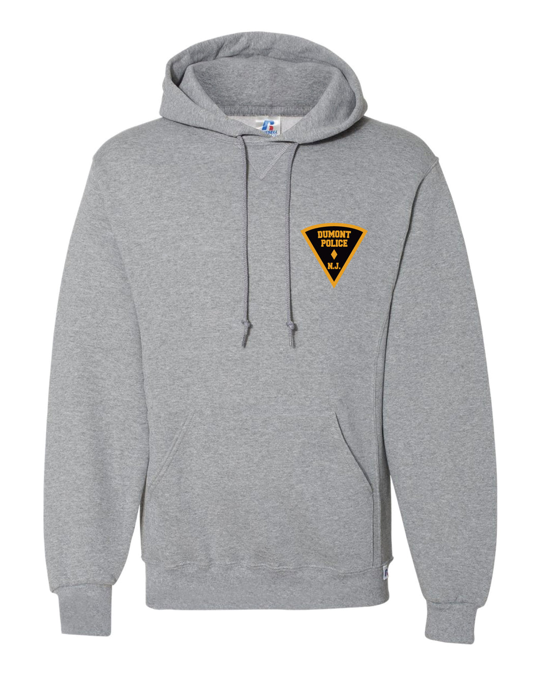 Dumont Police Russell Athletic Cotton Hoodie - Gray (Design 2) - 5KounT