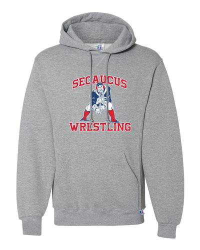 Secaucus High School Wrestling Russell Athletic Cotton Hoodie - Gray