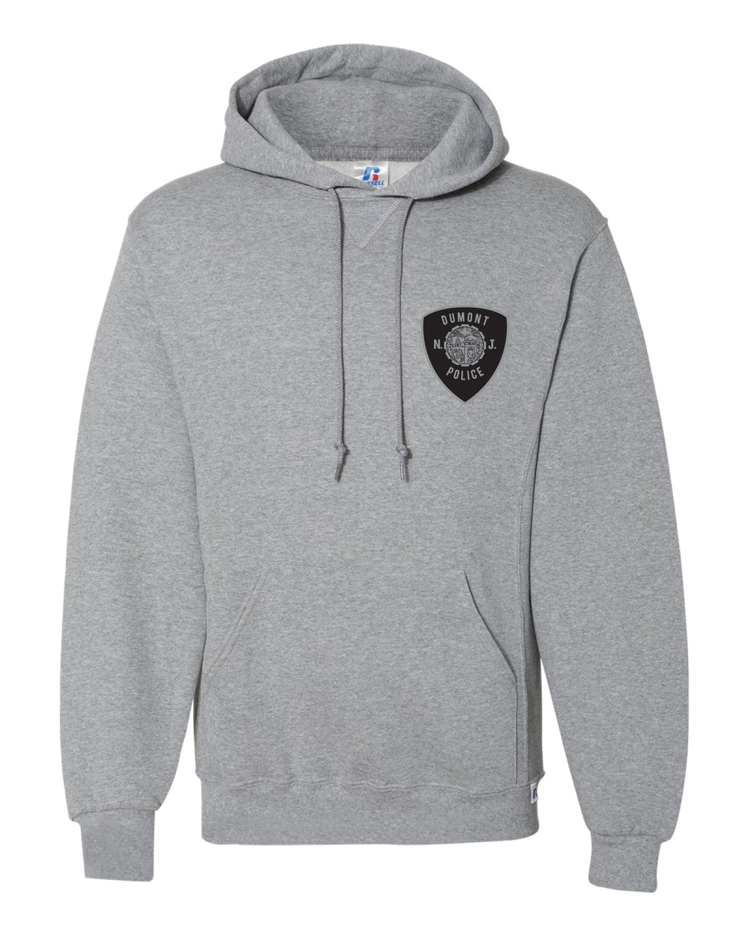Dumont Police Russell Athletic Cotton Hoodie - Gray (Design 3) - 5KounT