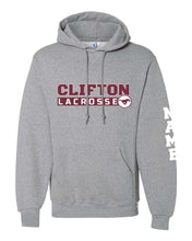 Clifton Lacrosse Russell Athletic Cotton Hoodie - Gray